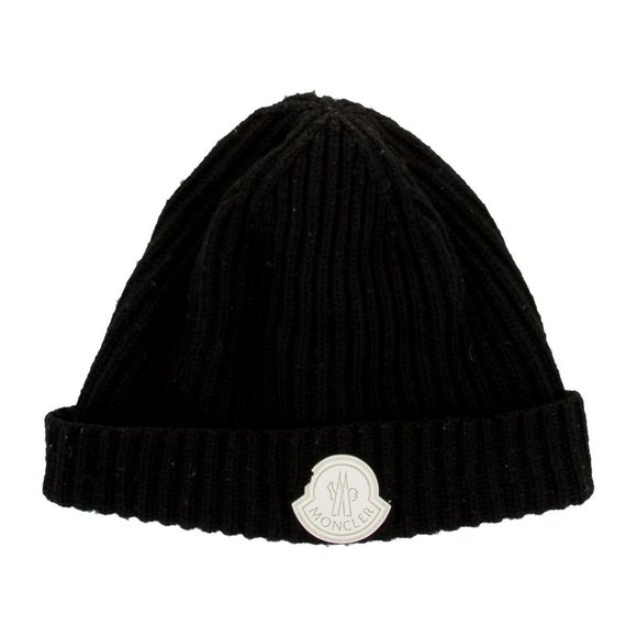 MONCLER Wool Logo Beanie - Picture 2 of 2
